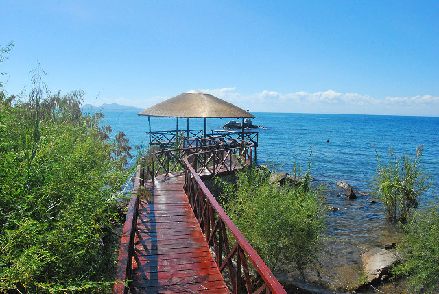 walkway in harbor